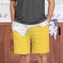 Men's Pajama Shorts Beer with Foam and Bubbles Summer Sleep PJ Bottoms Knee Length Sleepwear,Soft Lounge Pants with Pockets for Men X-Large (XL)