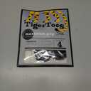 DOK TigerToes Premium Non-Slip Dog Socks for Hardwood Floors - Extra-Thick Grip That Works Even When Twisted - Prevents Licking, Slipping, and Great for Dog Paw Protection - Size Large (Classic Grey)