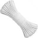 328 Feet 1/4 Inch Natural Cotton Rope, Sash Cord, Braided Cotton Rope, White Craft Ropes, Cords for DIY Ropes Baskets, Handicrafts, Candle Wicks DIY Decoration Tie Down
