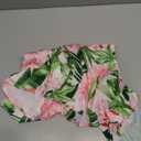 Women Hawaiian Shirt Button Down Summer Tops Beach Cool Short Sleeve V Neck Blouse (3X-Large, Pink Flower Print)