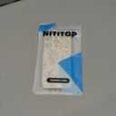 NITITOP Compatible with iPhone 14 Pro Case Cute Flower Floral Branch Leaves Pattern for Women Girls Trendy Slim Fit TPU Bumper Silicone Shockproof Full Camera Protection Cover - White