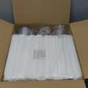 AOZITA 100 Pack - 16 oz Clear Plastic Cups with Lids and Straws, Food Safe Disposable Iced Coffee Cups for Cold Beverages, Smoothies, Iced Coffee, Leak-Proof, BPA-Free