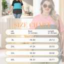 VISLILY Womens-Plus-Size-Summer-Tops Trendy Color Block T Shirts Casual Crewneck Cute Short Sleeve Blouses Tunics Tees XL-5XL (XXXL)