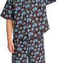 Boys Shirt Shorts Sets Toddler Summer Outfits Hawaiian Beach Vacation Clothes, Size 9-10Y