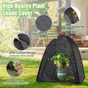 2 Pack Plant Shade Tent, Plant Shades for Outdoor Plants, UV Resisitant 80% Sunblock Shade for Plants Sun Protection, Plant Shade Cover for Flower Potted Plants (35x35x39Inch)