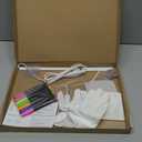 Led Note Board with Colors,16''Drawing Tablet,6 Modes & 8 Colors Light Up Drawing Board,Kids Toy with 13 Light Effects,Birthday Holiday Day Gifts for Girls & Boys Age 3+,7 Markers & Tracing Book (White)