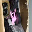 KEANO 16" Kids Bike for 5-8 Yrs, Light-Up Training Wheels, 16 Inch with Training Wheels, Pink