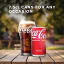 Coca-Cola Soda Soft Drinks, 7.5 fl oz, 6 Pack - Classic Cola Soft Drink, Mini Soda Cans (EXP 09/14/26)