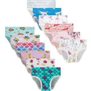 Winging Day Little Girls Baby Assorted Prints Panties Size 5 (12-Pack)