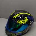 ILM Motorcycle Helmet Full Face with Pinlock Compatible Clear&Tinted Visors and Fins Street Bike Motocross Casco DOT Model Z501(Surprise Yellow, X-Large)