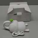 S NMT Cute Elephant Silicone Night Light LED Novelty Lamp 3 Level Dimmable Nursery Nightlight USB Rechargeable Timing Sleeping Lamp for Baby Kids Decor