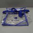 Clear Tote bag Stadium Travel Shoulder Bag with Zipper Closure, Waterproof Beach Bag 4 pcs