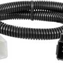CURT 51362 Quick Plug Electric Trailer Brake Controller Wiring Harness, Select Toyota 4Runner, Land Cruiser, Sequoia, Tacoma, Tundra, Lexus GX, LX , Black