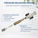 1222/1222B Cartridge Pressure Balancing with 104421 Removal Tool & 116653 Handle Metal Adapter Replacement,Compatible with Moen Posi Temp Single Handle Tub/Shower Faucets Plumbing Repair Kit,Brass