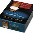 Southworth 404NC 25% Cotton Business Paper Natural 24 lbs. Wove 8-1/2 x 11 500/Box FSC