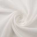 58" Solid Color Chiffon Fabric Rustic Sheer Bridal Wedding Party Decorations Backdrop, Ivory, 5 Yards