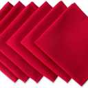 DII 100% Spun Polyester Table Top Collection, Napkins, 18x18, Red, 6 Piece