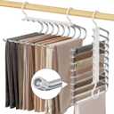  Layers Pants Hanger Space Saving Non-Slip Closet Organizer