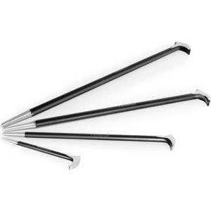 4-Piece Rolling Head Pry Bar Set for Garages, Heavy Duty Pry Bar Set, 6-Inch, 12-Inch, 16-Inch, 20-Inch.