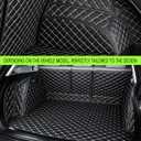 Trunk Mat Compatible with 2023-2025 2026 Mazda CX-50 Cargo Mat Full Coverage CX50 Cargo Liner Rear Trunk Liners Backrest Mat Trunk Side Protection Mats with High-Grade PU Leather