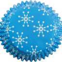 PME Snowflakes Paper Cupcake Liners, Mini Size