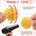 PATIKIL 1.2 Inch Faux Fur Pom Poms for Hats, 26 Pcs Soft Faux Rabbit Fur Small Fluffy Pompom Balls with Elastic Loop for DIY Crafts Keychains Removable Knitting Accessories, White