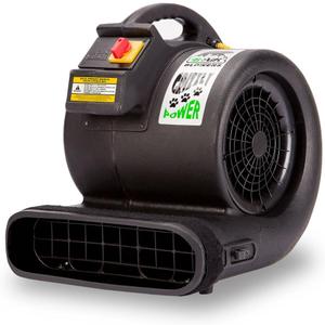 B-Air Grizzly Gp-1 1 HP 3550 CFM Air Grizzly Mover Carpet Dryer Floor Fan for Water Damage Restoration Equipment & Pet Cage Dryer Black