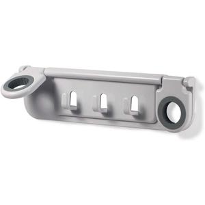 Spectrum Diversified Mop and Broom Holder and Organizer, White
