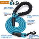 tobeDRI No Pull Dog Harness Adjustable Reflective Oxford Easy Control Medium Dog Harness with A Free Heavy Duty 5ft Dog Leash, Blue, M