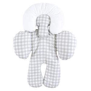 Hudson Baby Unisex Baby Car Seat Body Support Insert, Gray Gingham, One Size