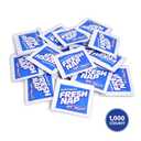 Moist Towelettes Lemon Fragrance, 28"", Single Use, Individually Wrapped, Pack of 1000", Blue