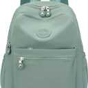 Tanweibago Mini Nylon Women Backpacks,11L Small Ladies backpacks Casual Lightweight Women Shopping Travel Daypack (Light Green)