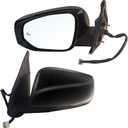 Left Driver side Mirror Assembly Fits 2016-2024 Toyota Tacoma With Power Glass, Heated, Turn Signal Blind Spot Detection Manual Folding Match to Black Replace TO1320350(8Pins)