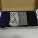 unenow Unisex Non Slip Grip Socks with Cushion for Yoga Pilates Barre Home & Hospital (Small, 4 Pairs-2 Black/Dark Grey/Light Grey)