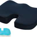 Gel Comfortable Orthopedic Support Seat Cushion,Ergonomic Pain Relief Coccyx Chair Cushion,for Chair Dark Blue