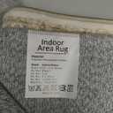 4x5 Washable Neutral Area Rug Beige Vintage Entryway Office Carpet Non-Slip Soft Low Pile Floral Indoor Throw Rug for Living Room Bathroom Dining Room