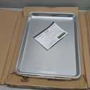 Nordic Ware Naturals 4 Piece Set - USA Made Aluminum Commercial Quality Pans for Baking or Roasting, Encapsulated Galvanized Steel Rim Prevents Warping; Quarter Sheet, Jelly Roll, Half Sheet with Lid