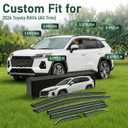 Rain Guards for 2026 Toyota RAV4 (6PCS Set), Window Visors Rain Guards, Wind Deflector for Car, Vent Visors, Clear Rain Shield, Transparent Side Vent Shades for SUV, Automotive Exterior Accessories