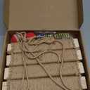 22in Outdoor Cat Tree & Bridge, Multi-Level Cat Ladder with Sisal Rope, Durable Climbing Frame, Scratch Post, Perch & Play Tower for Indoor/Outdoor Cats, Parrots & Small Pets (Wood, 22in)