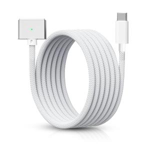 140W, 6.6 ft USB-C to Magnetic 3 Cable for MacBook Pro 2024 M3 Pro & Max, MacBook Air 2022 M2, MacBo0k Pr0 2023 M2 Pr0 & Max (14-16 inch), Nylon Braided Compatible with Magsafe 3 Cable