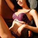 2 x Lingerie Sets for women Mesh sexy bra and panty sets with Underwire 2 Piece Strappy Embroidered Floral Lace (Red)