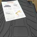 Cargo Mat for 2018-2025 2026 Jeep Wrangler JL (4-Door Unlimitied), Full Coverage All Weather TPE Protector Cargo Mat with Backrest Mat Trunk Mat Cargo Liner for Jeep Wrangler Accessories