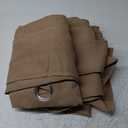 RYB HOME Outdoor Pergola Curtain - Waterproof Windproof Exterior Drapery Privacy for Patio Door Front Porch Back Yard Arbor Party Activity, 52 inch Width x 120 inch Length, 1 Panel, Mocha