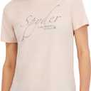Spyder Women's Sparkle Logo Graphic Short Sleeve Tee T-Shirt (L)