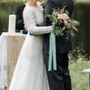 Pretty Jolly Blue Silk Satin Ribbon for Flower Bouquet 4 Rolls 1 Inch x 5Yd Handmade Frayed Fabric Ribbons for Gift Wrapping,Crafts,Baby Shower,Wedding Invitations,Hair Bows and Holiday Decor