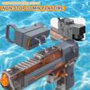 EWRITN Electric Water Gun for Adults  Automatic, High-Powered, Battery-Operated Water Pistol with 32 Ft Range, 550ML Large Capacity Squirt Gun for Summer Outdoor Fun, Grey