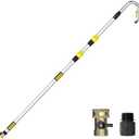 Gutter Cleaning Tools from The Ground, 25FT Reach Rain Cleaner with Bendable Wand and Quick Connect Adapter for Garden Hose