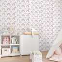 CHIHUT Boho Rainbow Peel and Stick Wallpaper for Kids Room Girls Room 17.7”x236” Decorative Cute Vinyl Contact Paper for Walls Self Adhesive Removable Watercolor Rainbow Wallpaper Mural for Playroom
