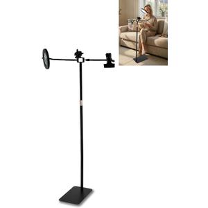 Adjustable Embroidery Hoop Stand, 360° Adjustable Cross Stitch Stand, Hoop Holder, Rotating Needlepoint Include The LED Light, Glass Magnifying Lens, Pattern Holder, Fit for Art Craft Sewing Projects