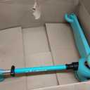 Teal Mini 3 Wheel Scooter for Kids Lean-to-Steer Kick with LED Light-Up Wheels, Adjustable Handlebar, Wide Anti-Slip Deck, Smooth PU Wheels, Rear Foot Brake Suitable for Ages 2+